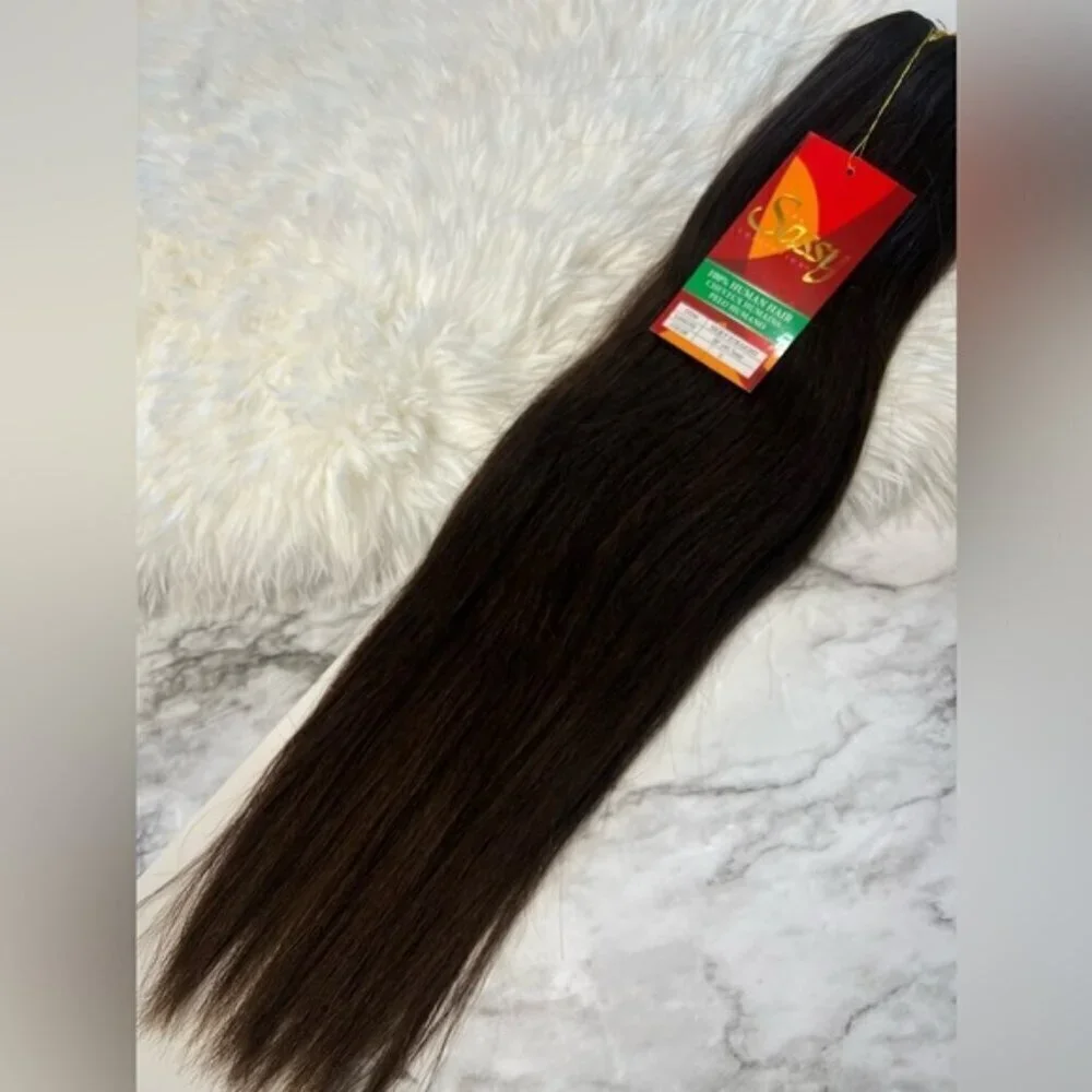 #2 Dark Brown 100% Human hair Extensions 18 Inch Long